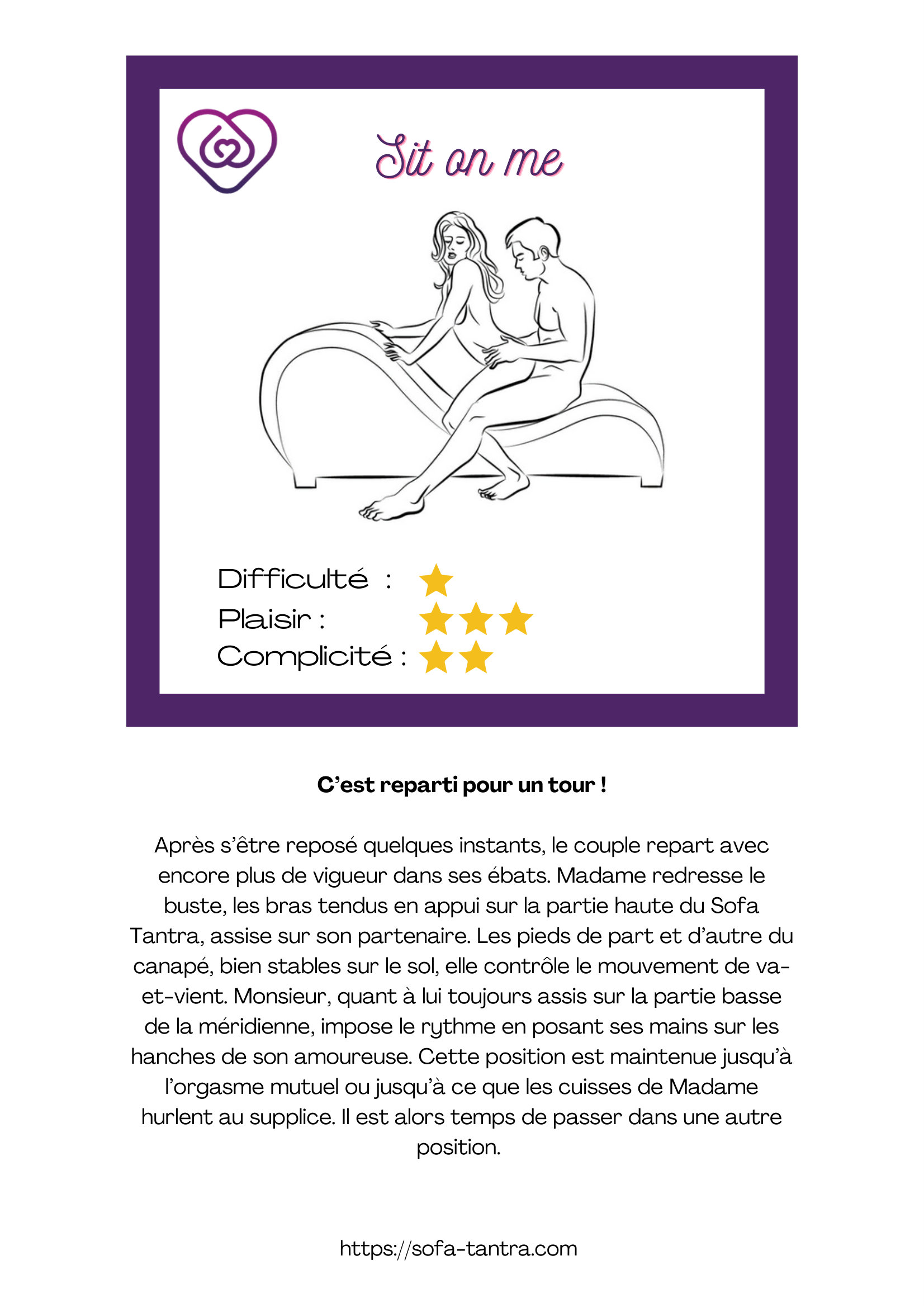 Illustration de la position Le Trône
