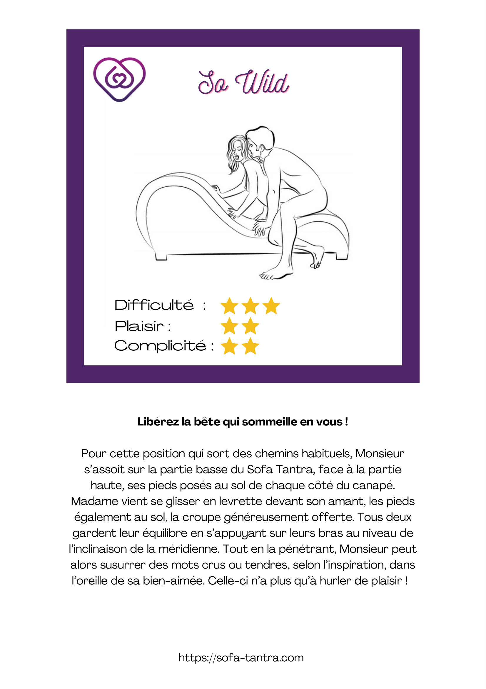 Illustration de la position L'Indomptée